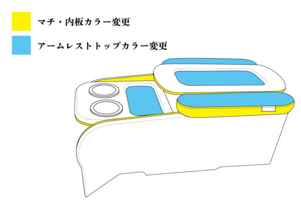 センターコンソールボックス st.2【Leather series】 S-GL 標準ボディ - 画像 (6)