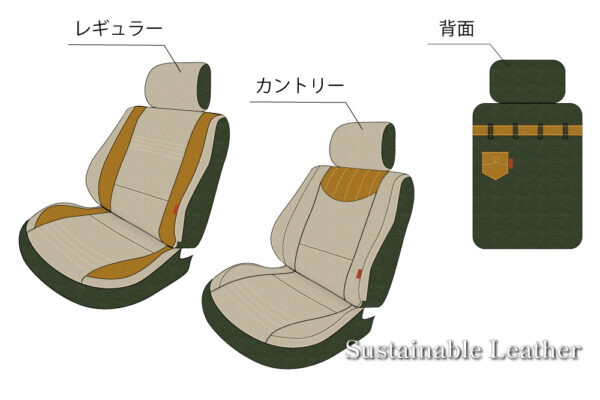 S-GL用 シートカバー【Sustainable Leather】 - 画像 (7)